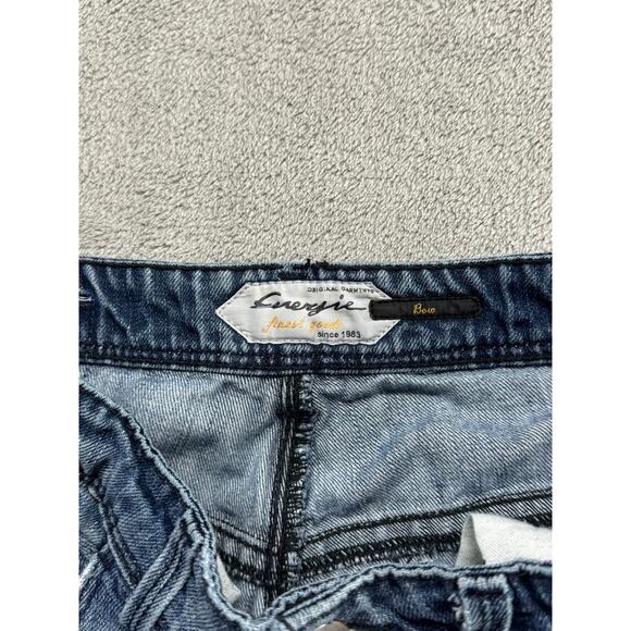 Energie Jeans Bow Mens‎ Blue 32x32 Y2K Denim Straight Faded - Picture 3 of 9